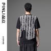 PINLI品立夏季新款新中式刺绣镂空马甲不规则下摆休闲男背心B242107122 商品缩略图2