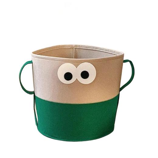 「买1送1！19.9到手两个」抖音小红书同款大容量看对眼大眼仔可折叠毛毡玩具杂物收纳整理脏衣篓 商品图4