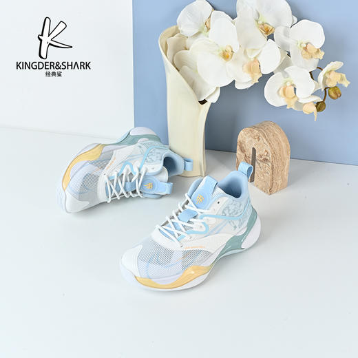经典鲨2024年夏季新款韩版男士时尚拼色系带个性休闲鞋跑步鞋KF09-D26061 商品图0