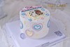 1027CAKE |  手绘蛋糕  线条小狗 商品缩略图1
