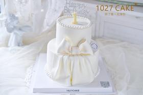 1027CAKE | 翻糖蝴蝶结蛋糕  双层 氛围感