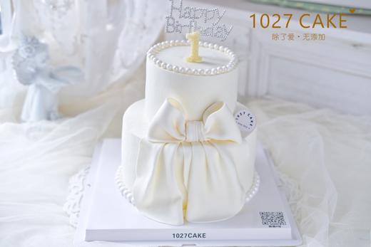 1027CAKE | 翻糖蝴蝶结蛋糕  双层 氛围感 商品图0