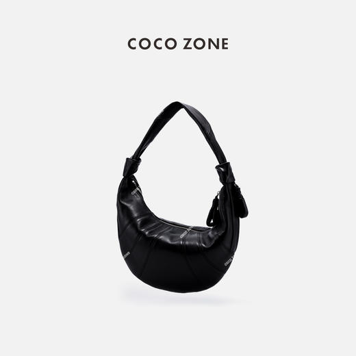 COCO ZONE 刘一一高级感小众牛角包复古大容量单肩包CC2B0994 商品图0