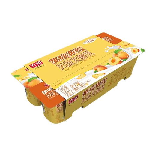 光明 黄桃果粒风味发酵乳 800g（100g*8）包 商品图0