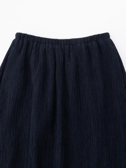 COCO ZONE夏季松紧腰纯色显瘦半身裙休闲百搭A字中长裙CC1B1094 商品图4