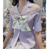 MAXRIENY紫色甜美夏季仙女上衣(货号:MS85SW046) 商品缩略图1