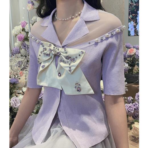 MAXRIENY紫色甜美夏季仙女上衣(货号:MS85SW046) 商品图1