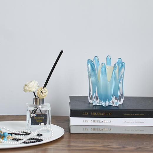 碧轩现代创意艺术琉璃迷你摆件客厅玄关电视柜书房样板间装饰花瓶 商品图2