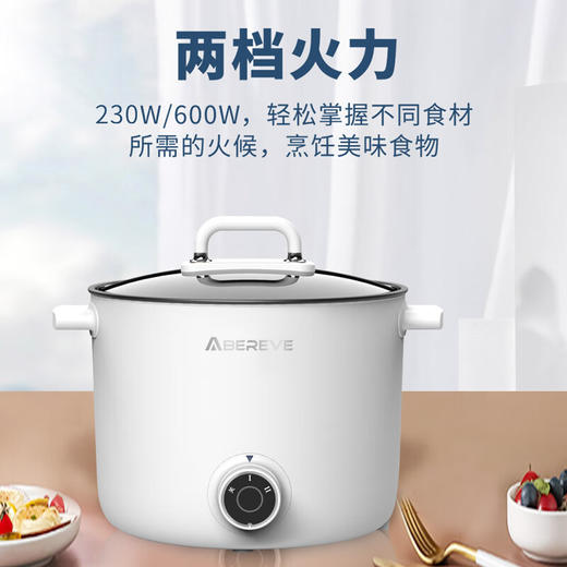 【小家电】Abereve 艾贝丽多功能电煮锅ABL-DZG07双档调节1.5L容量电焖锅 HF 商品图2