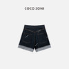 COCO ZONE 刘一一 时尚复古A字短裤设计感明线通勤裤子CC2B1043 商品缩略图0