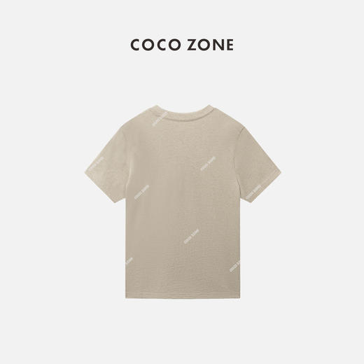 COCO ZONE '字母撞色“100棉字母圆领T恤百搭短袖上衣CC2B1039 商品图1