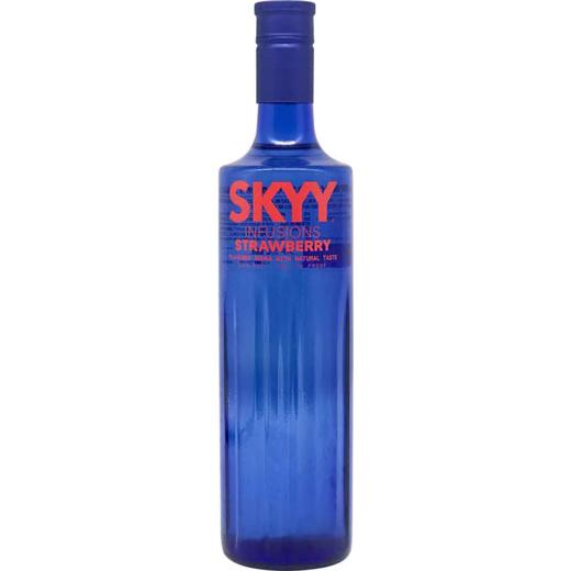 深蓝伏特加SKYY进口草莓味VODKA洋酒750ml 商品图0