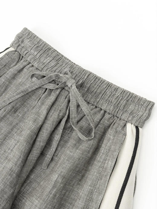 COCO ZONE “徒步裤”夏季松紧腰撞色短裤时尚百搭阔腿裤CC2B0979 商品图4