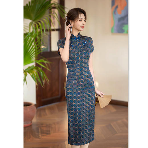 SKY 100901时尚改良新中式日常可穿旗袍连衣裙 商品图3