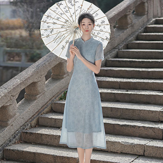 精品人棉旗袍YSD-05300 商品图2