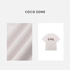COCO ZONE 圆领字母宽松T恤百搭简约短袖上衣CC2B1052 商品缩略图2