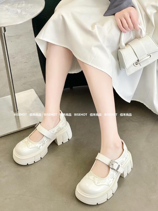 新品国风厚底松糕乐福鞋T12B41565（W） 商品图3