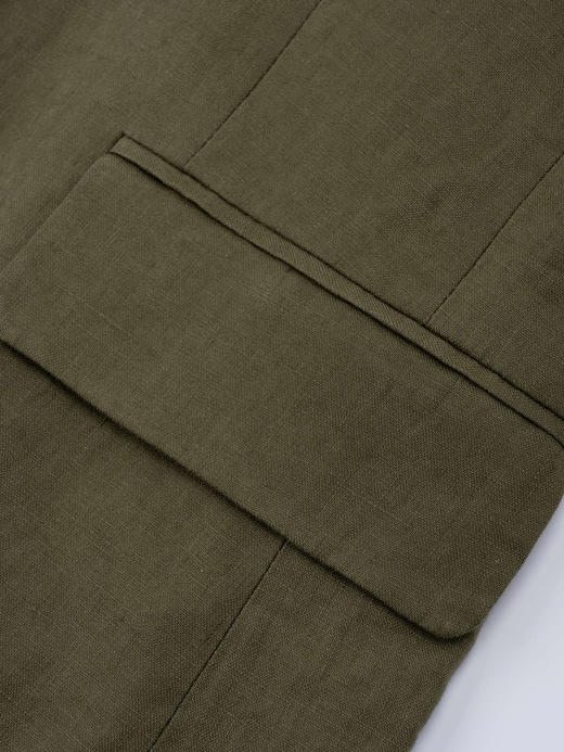 COCO ZONE"绿麻西服"夏季气质简约高级感休闲外套 CC2B0980 商品图8