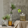 美式乡村客厅不规则小口方形花瓶餐桌渐变玻璃花瓶家居软装饰品 商品缩略图4