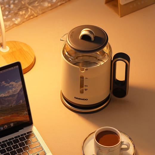 大宇（DAEWOO）电热水壶家用1.5L容量可视温度多段控温烧水壶 DYSH-80Q15（科洛白） 1.5L 商品图3