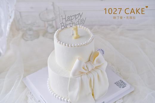 1027CAKE | 翻糖蝴蝶结蛋糕  双层 氛围感 商品图1