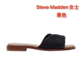 Steve Madden女士时尚凉拖鞋，思美登新品柔软女士拖鞋，夏季搭配裙子太需要了，鞋面是褶皱交叉设计，颜色简约大气！美国代购，无中文标签，介意慎拍! M