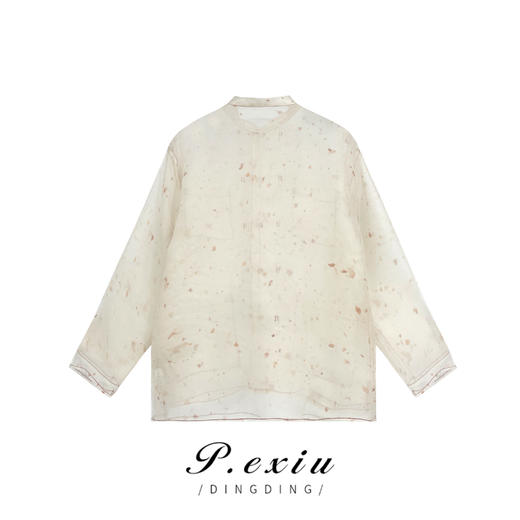 PanYiXiu/潘依绣100桑蚕丝新中式国风素雅气质长袖衬衫 W-61422 商品图1