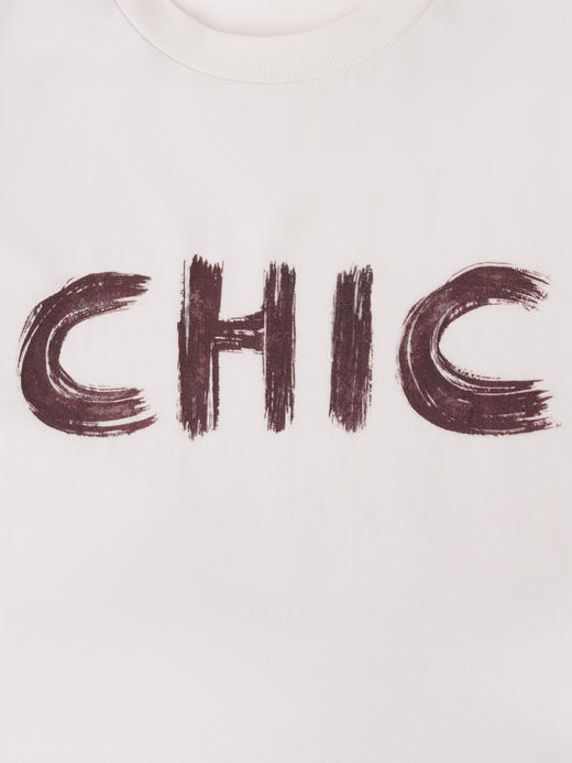 COCO ZONE 圆领字母宽松T恤百搭简约短袖上衣CC2B1052 商品图5