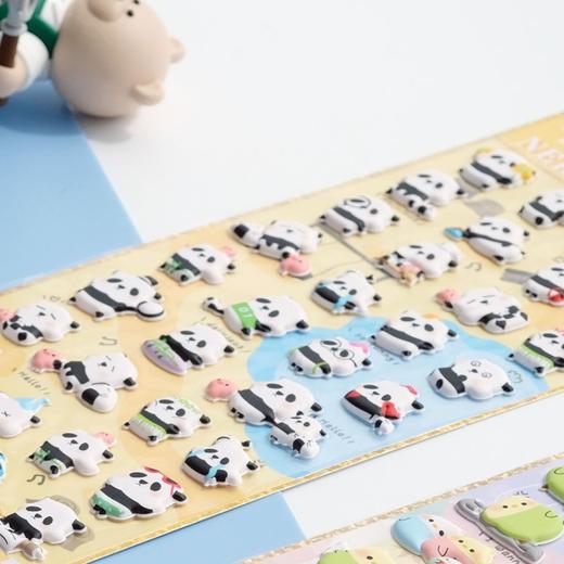 熊猫团团的日常-可爱熊猫减压贴纸玩具手账手机平板贴画 商品图2