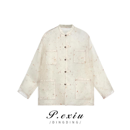 PanYiXiu/潘依绣100桑蚕丝新中式国风素雅气质长袖衬衫 W-61422 商品图0