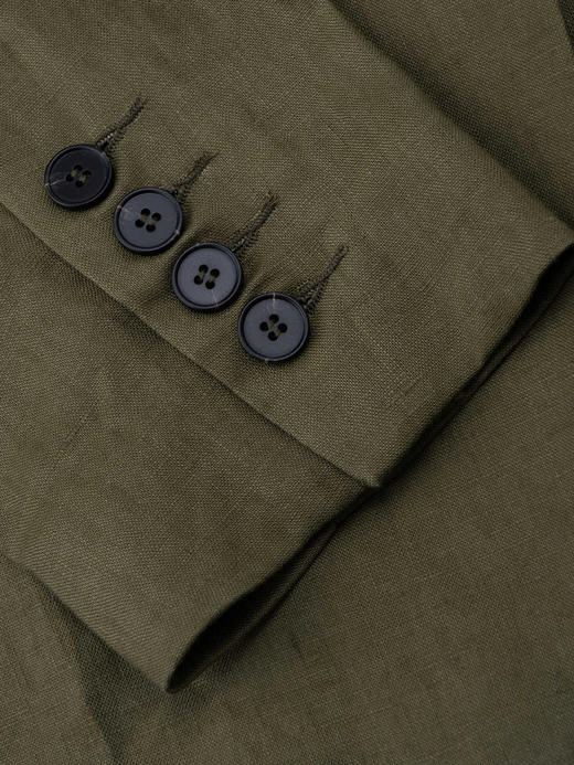 COCO ZONE"绿麻西服"夏季气质简约高级感休闲外套 CC2B0980 商品图5