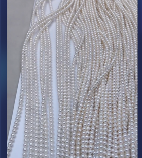 珍珠项链-玉美人菲菲HZ*S925珍珠小米珠项链约4mm