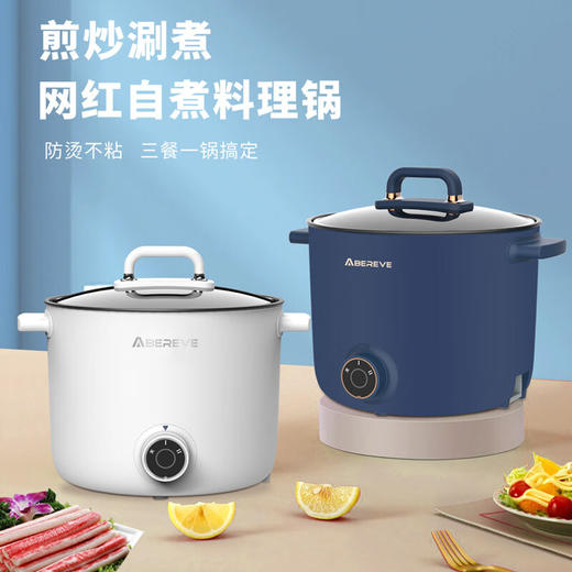【小家电】Abereve 艾贝丽多功能电煮锅ABL-DZG07双档调节1.5L容量电焖锅 HF 商品图1