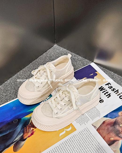 新款蕾丝网饼干底舒适透气百搭休闲鞋 商品图6