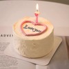 1027CAKE |  ins风 简约 爱心蜡烛 商品缩略图0