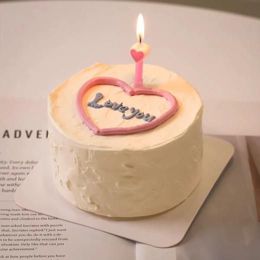 1027CAKE |  ins风 简约 爱心蜡烛 商品图0
