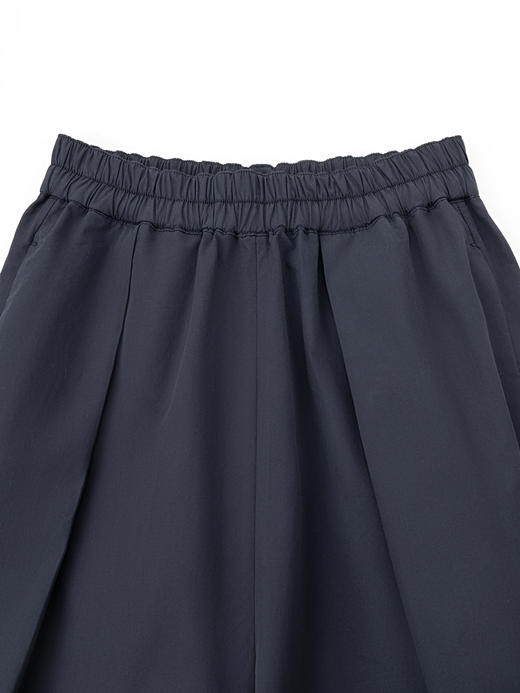 COCO ZONE "机能裤”夏季时尚设计感翻边松紧腰休闲裤纯色百搭直筒裤CC1B1025 商品图4