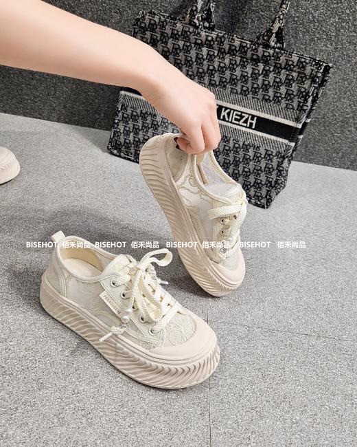 新款蕾丝网饼干底舒适透气百搭休闲鞋 商品图8