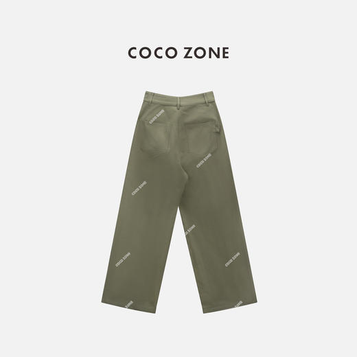 COCO ZONE 时尚纯色休闲裤百搭简约通勤直筒裤CC1B1305 商品图1