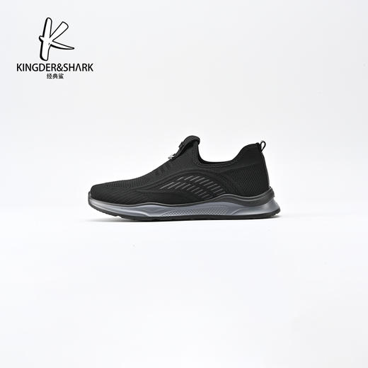 经典鲨2024年男士透气平底一脚蹬舒适休闲鞋跑步鞋KW262-D26061 商品图4