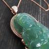 【天然正品】A货收藏级天然冰种绿色观音翡翠吊坠项链  280122NJS01+ 商品缩略图4