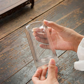 双层玻璃杯绿茶杯防烫隔热便捷泡茶杯水杯单杯