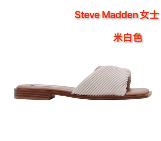 Steve Madden女士时尚凉拖鞋，思美登新品柔软女士拖鞋，夏季搭配裙子太需要了，鞋面是褶皱交叉设计，颜色简约大气！美国代购，无中文标签，介意慎拍! M 商品图3