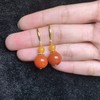 30572南红玛瑙耳坠-圆珠耳钩 商品缩略图0