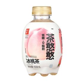 果子熟了 茶憨憨 低糖0脂 冰桃茶饮料 500ml/瓶