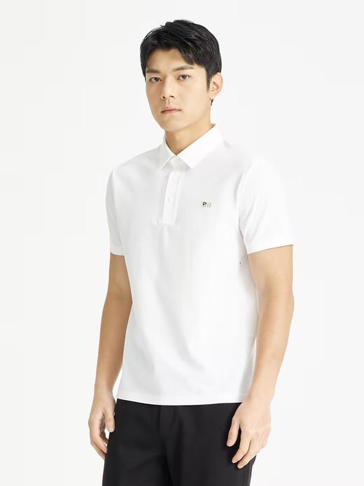 4F【利郎】Lessismore 利郎 都市休闲多彩短T（时尚POLO）-白 商品图0