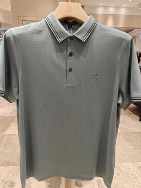 【618秒杀】MONTAGUT（梦特娇）男装POLO T恤 浅灰蓝