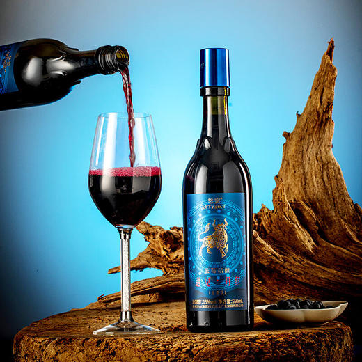 茅台生态悠蜜遇见丹红丹青款半干型蓝莓精酿 整箱550ml*6瓶礼盒装包邮 商品图1