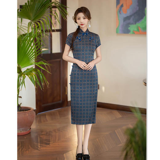 SKY 100901时尚改良新中式日常可穿旗袍连衣裙 商品图2