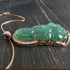 【天然正品】A货收藏级天然冰种绿色观音翡翠吊坠项链  280122NJS01+ 商品缩略图3